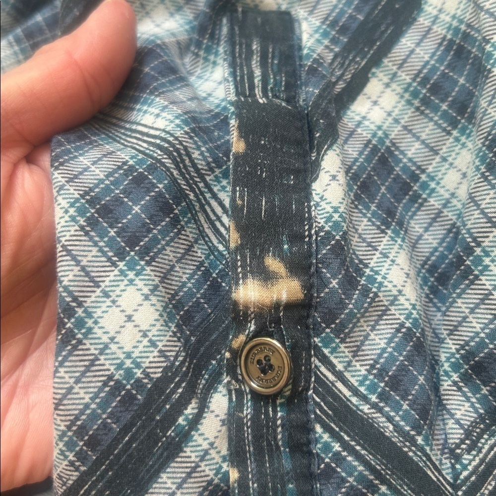 Burberry Brit Plaid Blue White Tunic Size XS - Picture 11 of 16